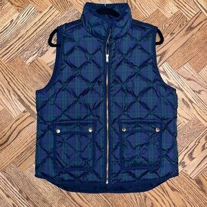 J. Crew Black Watch Excursion Vest - Large